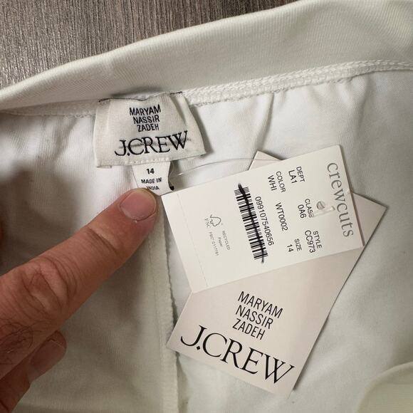 J Crew Maryam Nassir Zadeh Embroidered Mini Shorts US Women's 14 Plus New - Picture 5 of 8